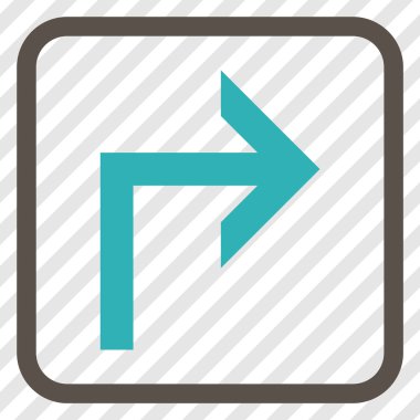 Doğru vektör simge bir çerçevede açmak