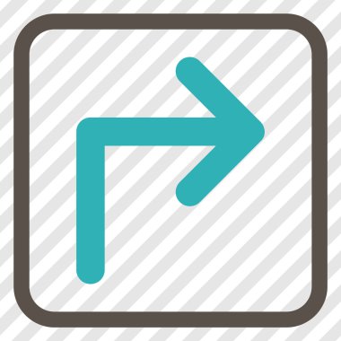 Doğru vektör simge bir çerçevede açmak