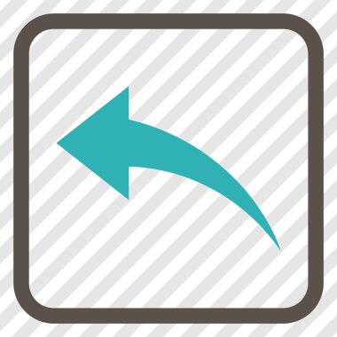 Vektör simgesi bir çerçeve içinde geri al