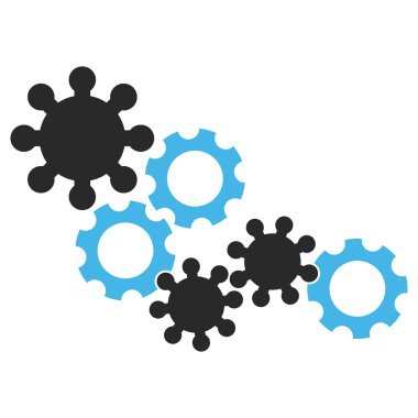 Dişli mekanizması vektör Eps simgesini