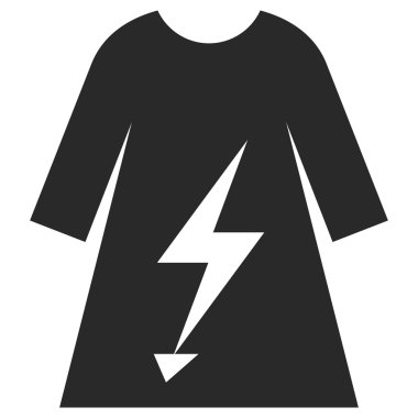 Elektrik güç bayan elbise vektör Eps simgesi