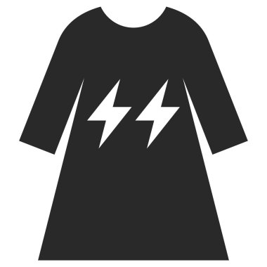 Elektrik enerji kız elbise vektör Eps simgesi