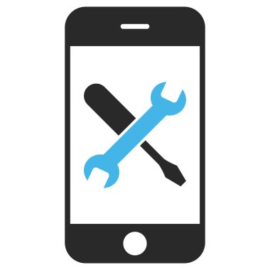 Smartphone Araçlar simgesini Eps vektör