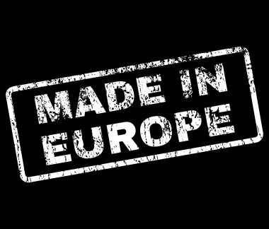 Europe lastik damgası vektörde yapılan