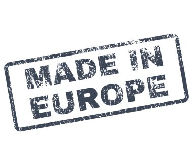 Europe lastik damgası vektörde yapılan