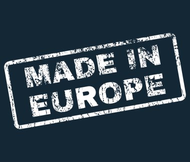 Europe lastik damgası vektörde yapılan