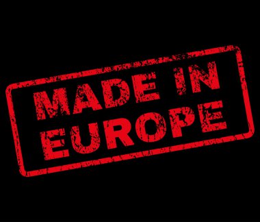 Europe lastik damgası vektörde yapılan