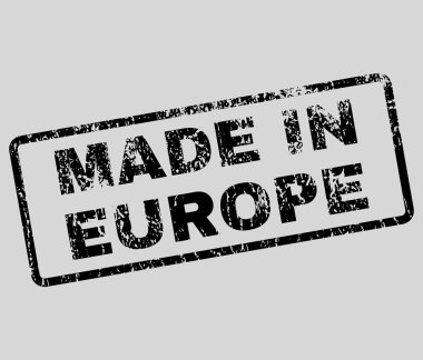 Europe lastik damgası vektörde yapılan
