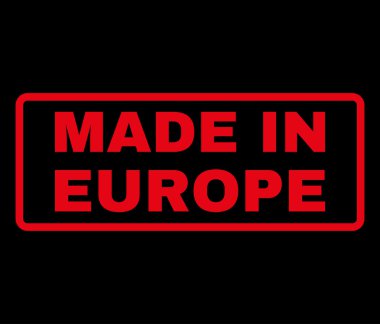 Europe lastik damgası vektörde yapılan
