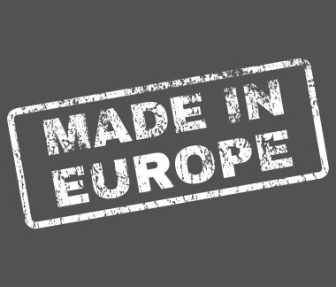 Europe lastik damgası vektörde yapılan