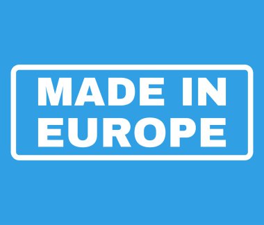 Europe lastik damgası vektörde yapılan