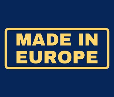 Europe lastik damgası vektörde yapılan