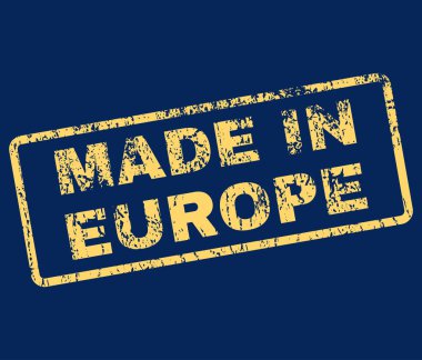 Europe lastik damgası vektörde yapılan
