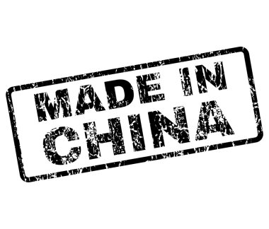 Çin lastik damgası vektörde yapılan