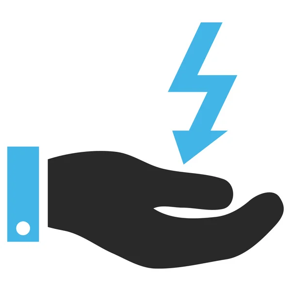 Elektrische energie Service handpictogram Vector Eps — Stockvector