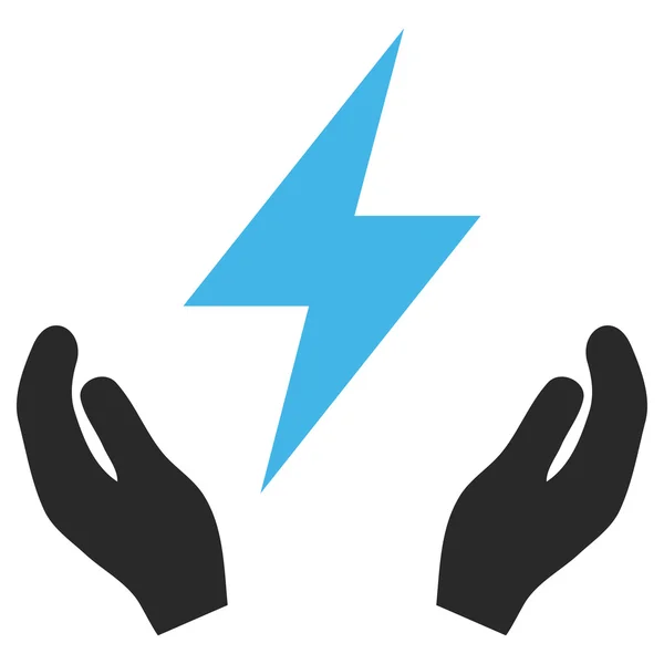 Elektrizität Wartung Hände Vektor eps Symbol — Stockvektor