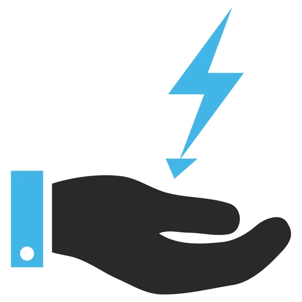 Electricity Supply Hand Vector Eps Icon — ストックベクタ