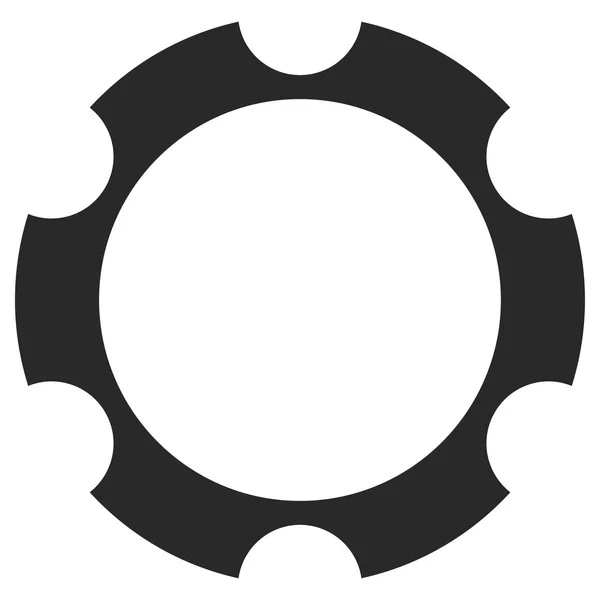 Gear Wheel Vector Eps Icon — Stock Vector