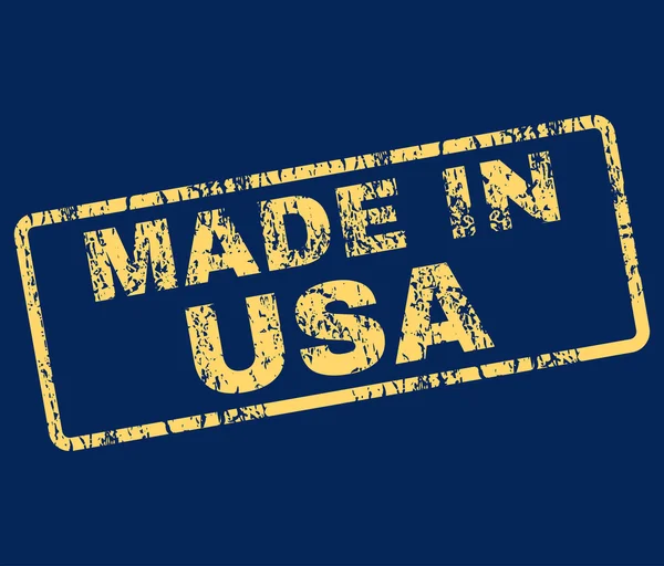 Made In USA Rubber Stamp Vector — ストックベクタ