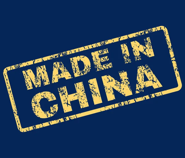 Wykonane w Chinach stempel wektor — Wektor stockowy