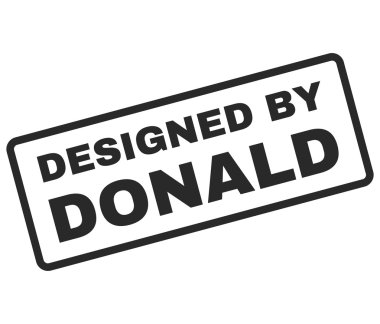Donald Rubber Stamp vektör tarafından tasarlanmış