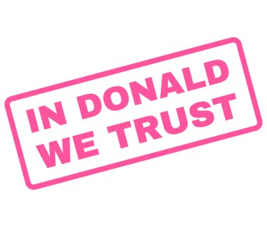 Donald içinde biz lastik damgası vektör güven