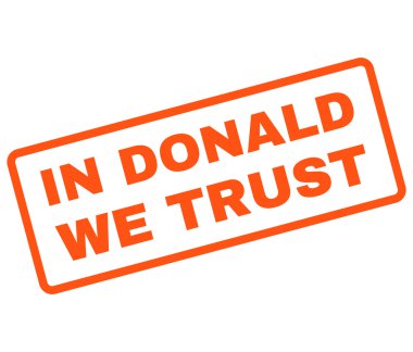 Donald içinde biz lastik damgası vektör güven
