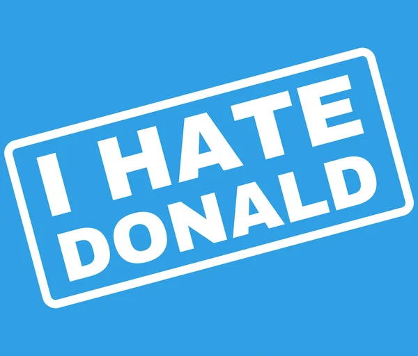 I Hate Donald Rubber Stamp Vector — ストックベクタ