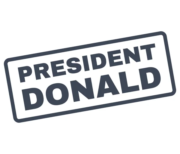 Президент Дональд штампом вектор — стоковий вектор