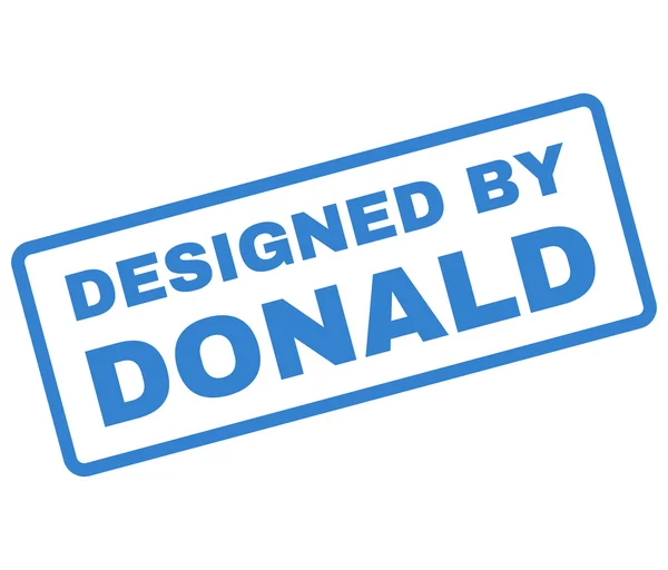 Conçu par Donald Rubber Stamp Vector — Image vectorielle