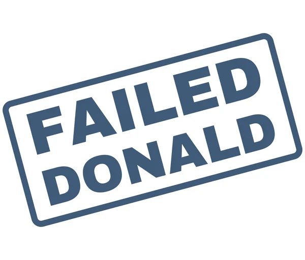 Failed Donald Rubber Stamp Vector — Stock Vector