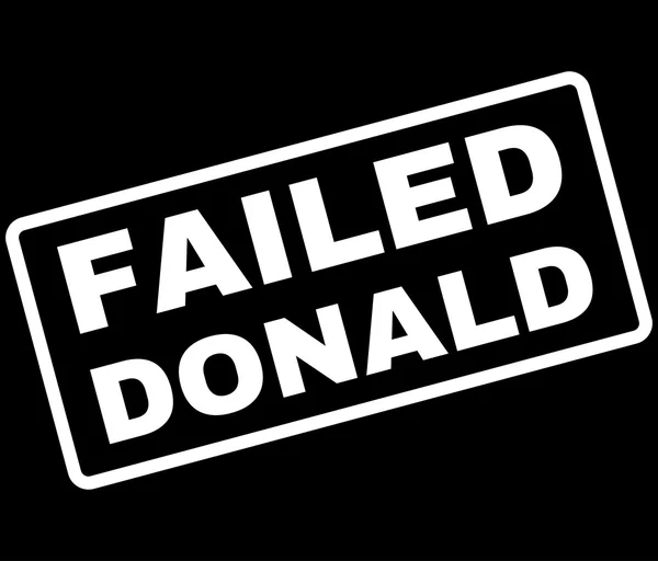 Failed Donald Rubber Stamp Vector — ストックベクタ