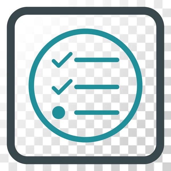 Lista de verificación Vector Icono en un marco — Archivo Imágenes Vectoriales