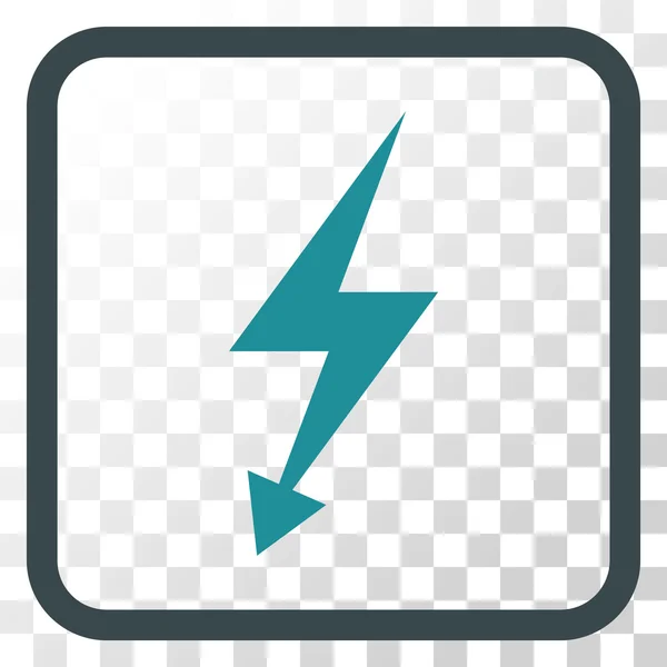 Elektryczny Strike wektor ikona w ramce — Wektor stockowy