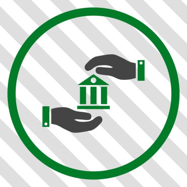 Banka hizmet vektör simgesi