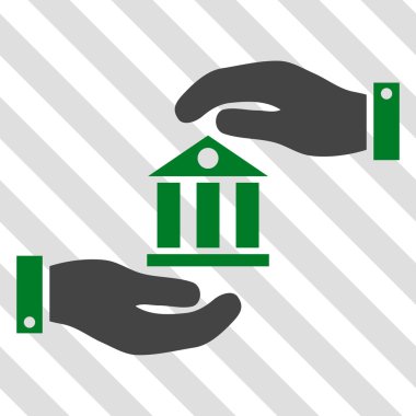 Banka hizmet vektör simgesi