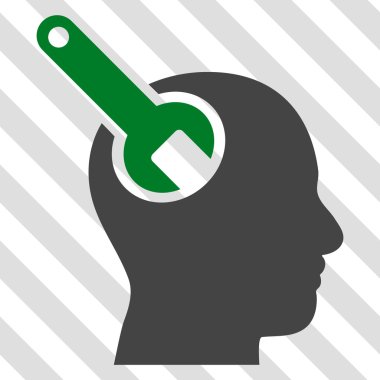 Beyin aracı vektör simgesi