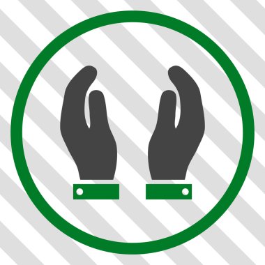 Bakım el vektör simgesi