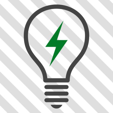 Elektrikli ampul vektör simgesi