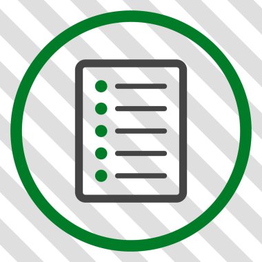 Liste sayfası vektör simgesi