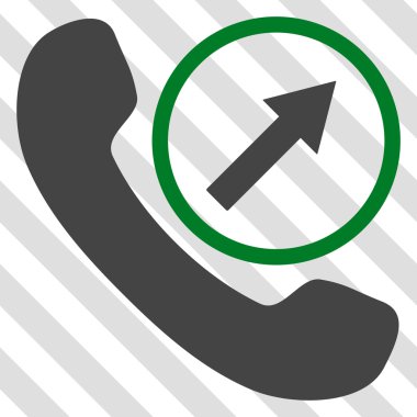 Giden arama vektör simgesi