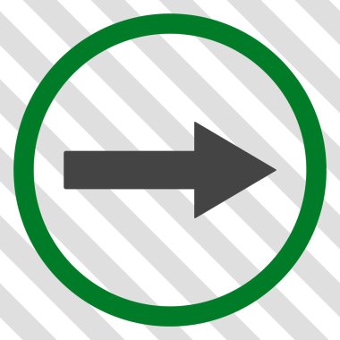 Sağ ok vektör simgesi yuvarlak