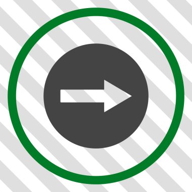 Sağ ok vektör simgesi yuvarlak