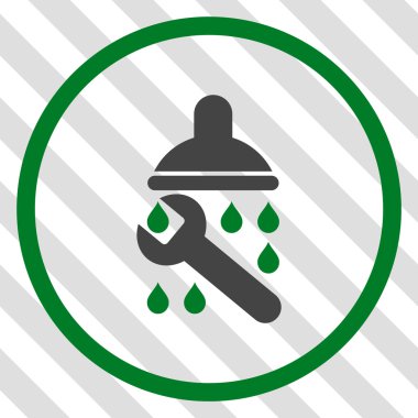 Duş sıhhi tesisat vektör simgesi