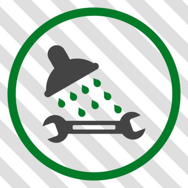 Duş sıhhi tesisat vektör simgesi