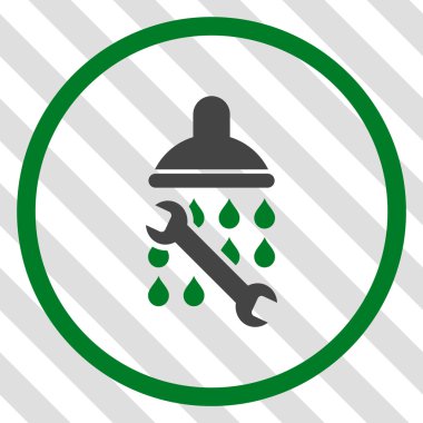 Duş sıhhi tesisat vektör simgesi