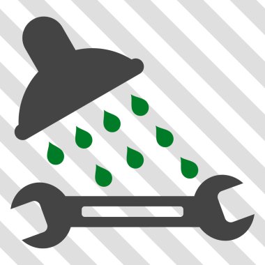 Duş sıhhi tesisat vektör simgesi