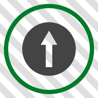 Yukarı yönlü ok vektör simgesi