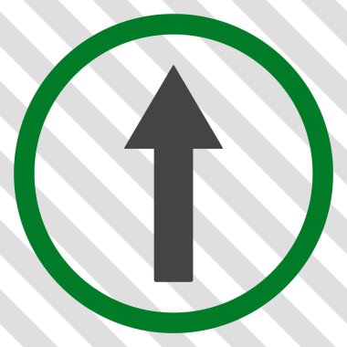 Yukarı yönlü ok vektör simgesi