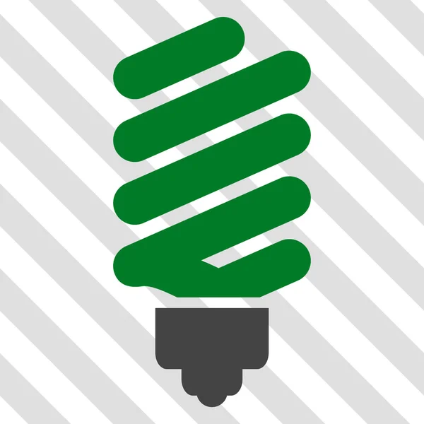 Icône vectorielle ampoule fluorescente — Image vectorielle